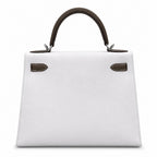 Kelly 25cm in Elephant Gray Epsom Leather Handmade — Refined Top-Handle Bag