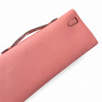 Kelly cut 31 clutch Epsom Milkshake Powder Gold Buckle — Elegant Hand-Carry Clutch