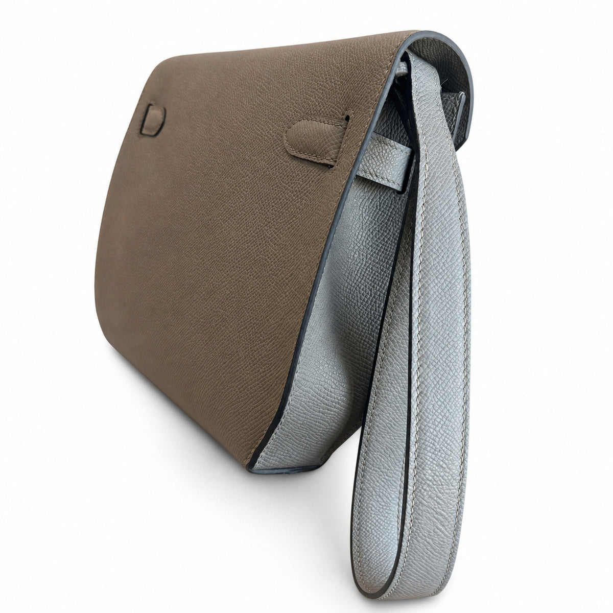 Kelly Depeches 25cm Epsom Leather with Shoulder Strap — Slim Hand-Carry Design