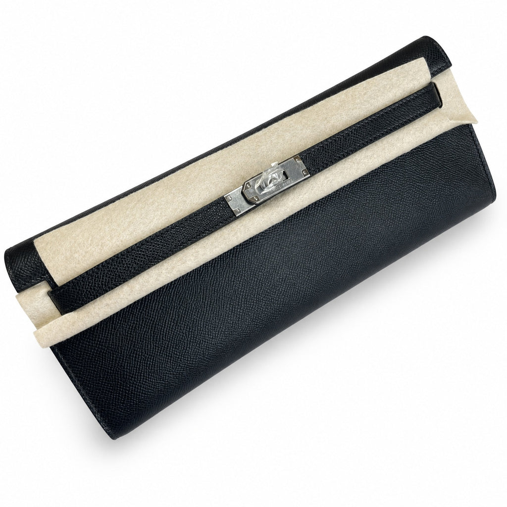 Kelly Cut 31 handbag Epsom Leather Black — Sophisticated Evening Clutch