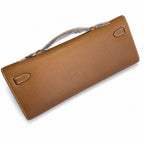 Elegant Hand-Carry Clutch: Kelly Cut 31 handbag Epsom Leather Gold color