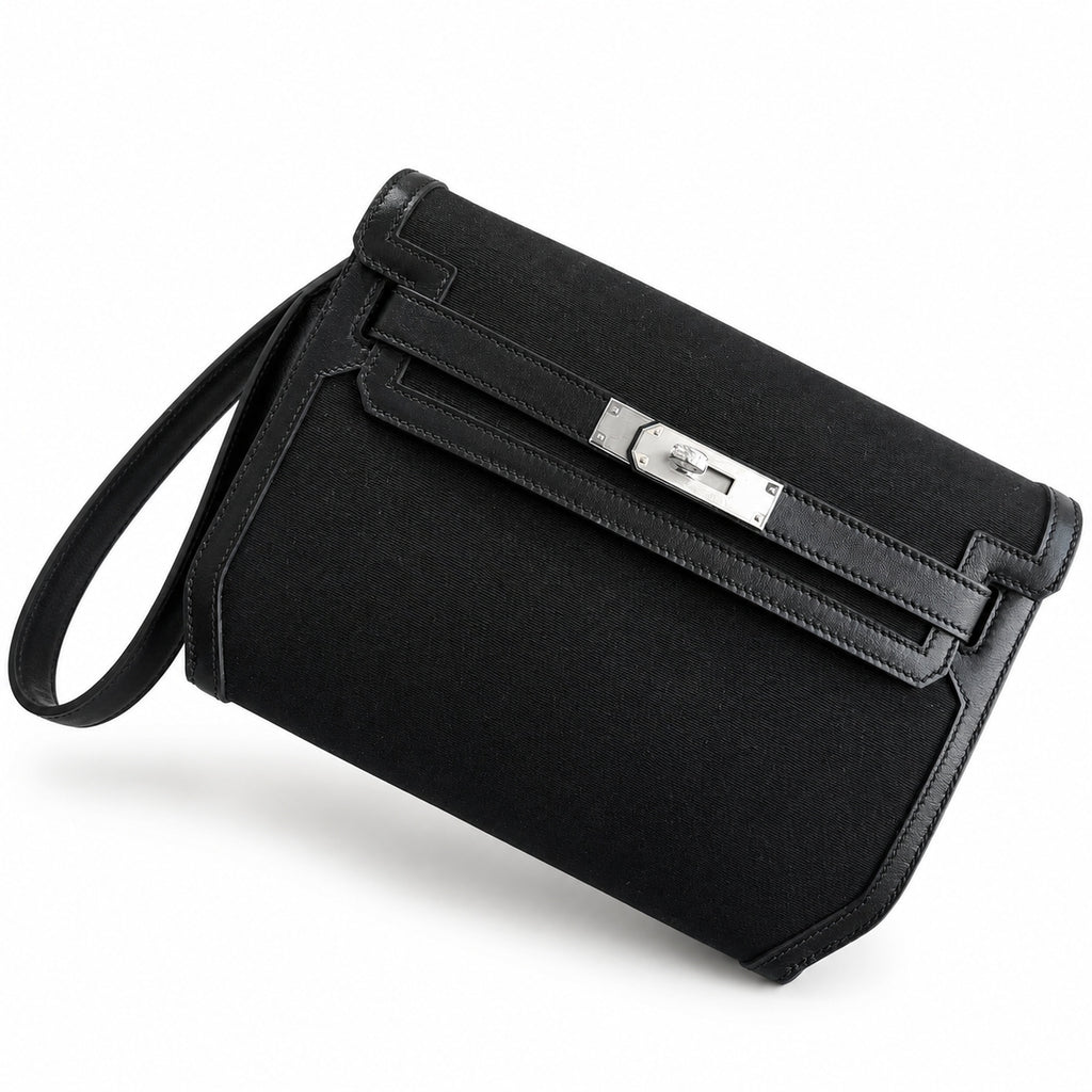 Sophisticated Compact Carry: Kelly Depeches 25cm Swift Leather with Shoulder Strap