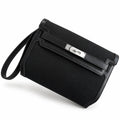 Sophisticated Compact Carry: Kelly Depeches 25cm Swift Leather with Shoulder Strap