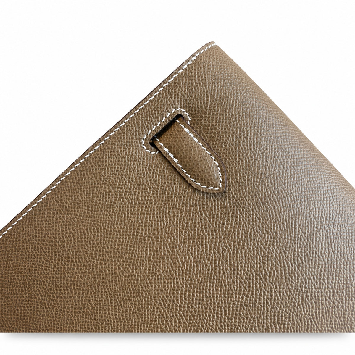 Streamlined Clutch Bag: Kelly Depeches 25cm Epsom Leather with Shoulder Strap