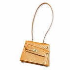 Kelly double-sided DESORDRE original Epsom Leather Gold Brown Gold Buckle order shipped — Polished Two-Sided Top-Handle Bag