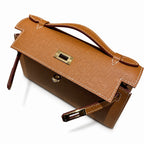 Mini Kelly 22cm in Gold Epsom Leather with Gold Buckle — Refined Mini Handbag