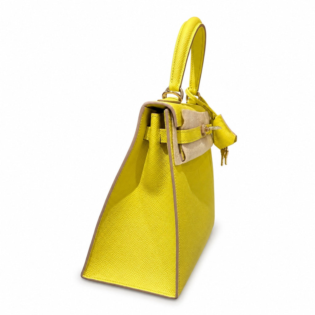 Kelly 7cm with Gold Buckle Handmade — Timeless Top-Handle Design