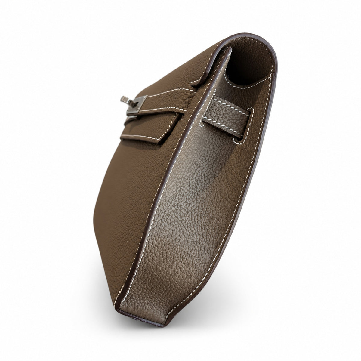 Versatile Hand-Carry Clutch: Kelly Depeches 25cm Togo Leather with Shoulder Strap