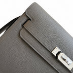 Kelly Depeches 25cm Togo Leather with Shoulder Strap — Sophisticated Compact Carry