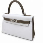 Kelly 25cm in Elephant Gray Epsom Leather Handmade — Refined Top-Handle Bag