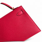 handmade Mini Kelly II 19cm imported Epsom Leather ultimate Pink Gold Buckle — Sophisticated Small-Scale Bag