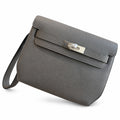 Kelly Depeches 25cm Togo Leather with Shoulder Strap — Sophisticated Compact Carry