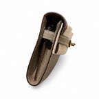 Refined Small Hand-Carry Bag: Kelly to go Color: ck18/etoupe Size: 19*11.5*1.5cm Leather: Epsom Hardware: Gold Kelly shoulder crossbody bag, Elephant Gray, cowhide, Gold Buckle