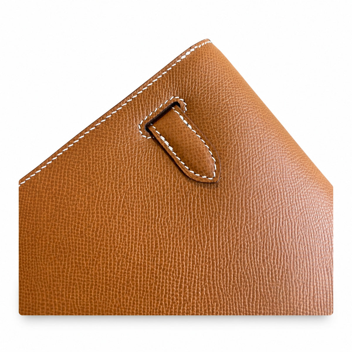 Elegant Crossbody-Ready Clutch: Kelly Depeches 25cm Epsom Leather with Shoulder Strap