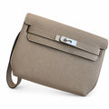 Streamlined Clutch Bag: Kelly Depeches 25cm Togo Leather with Shoulder Strap