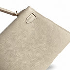 Mini Kelly II 19cm Epsom Leather Milkshake White — Elegant Compact Carry Style