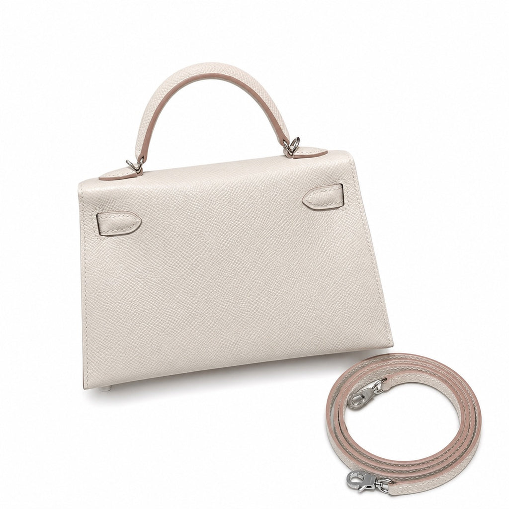 Mini Kelly II 5.5cm Epsom Leather with Silver Buckle — Versatile Mini Carry Design