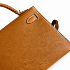 Mini Kelly II 19cm Epsom Leather, Golden Brown, Gold Buckle — Versatile Mini Carry Design