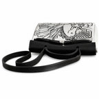Herbag 31cm Saddle-Inspired Canvas Body with Leather Handle and Shoulder Strap — Classic Canvas-and-Leather Shoulder Carry