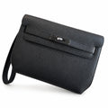 Kelly Depeches 25cm Togo Leather with Shoulder Strap — Refined Shoulder-Strap Clutch