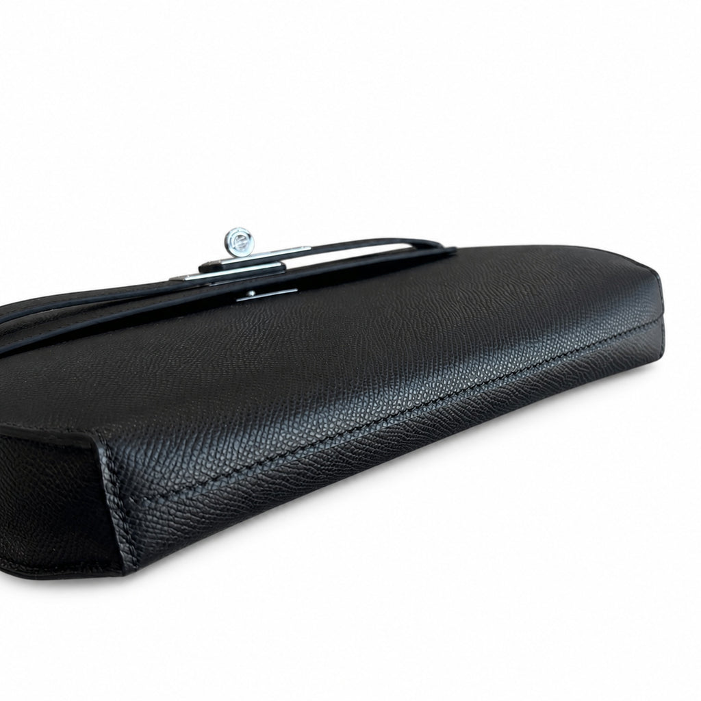 Distinctive Clutch Silhouette: Kelly Depeches 25cm Epsom Leather with Shoulder Strap