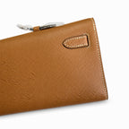Elegant Hand-Carry Clutch: Kelly Cut 31 handbag Epsom Leather Gold color