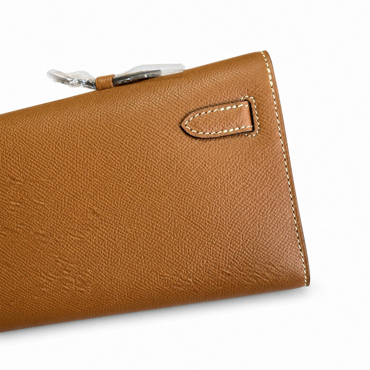 Elegant Hand-Carry Clutch: Kelly Cut 31 handbag Epsom Leather Gold color