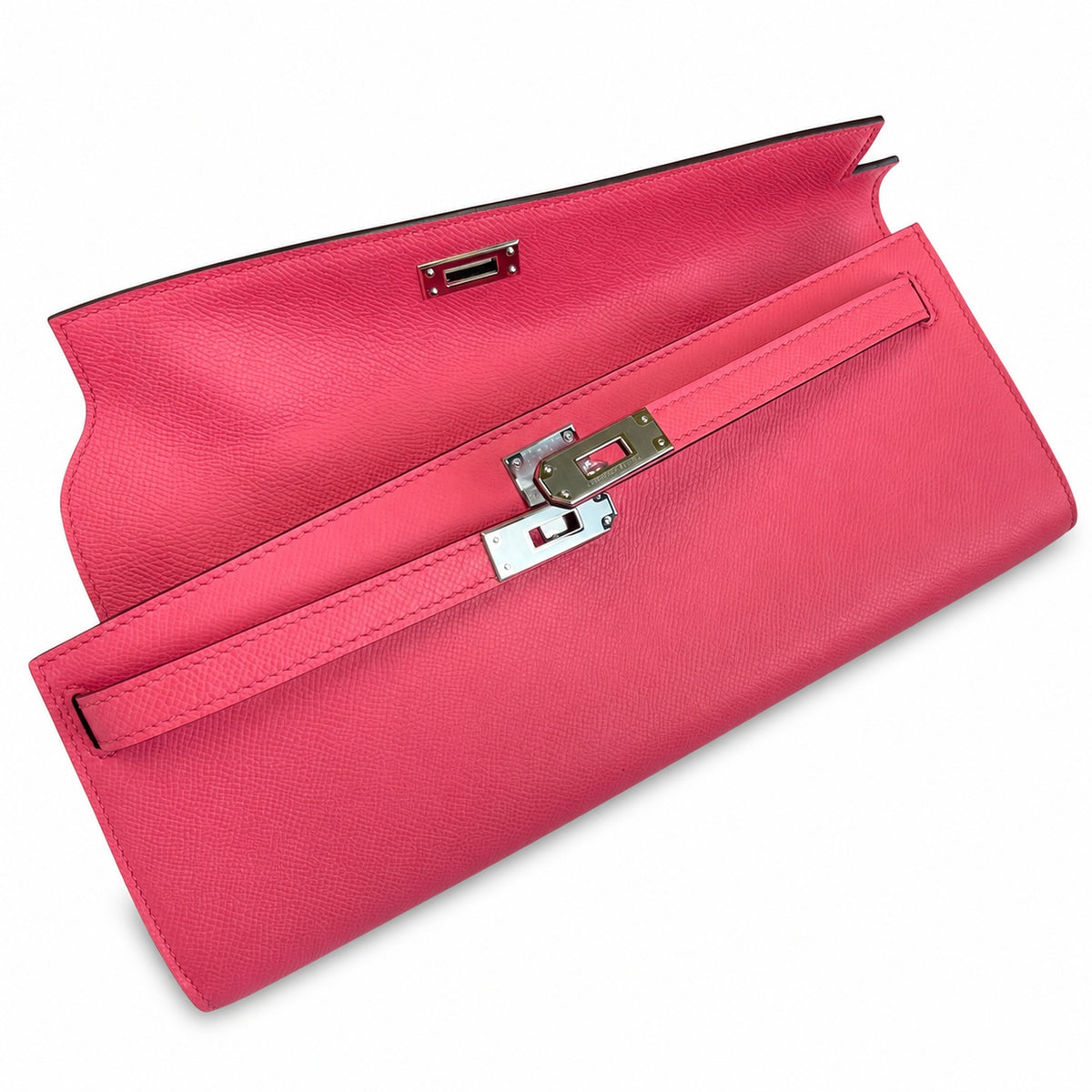 Slim Evening Clutch: Kelly Cut 31 Clutch Epsom Leather Lipstick Powder