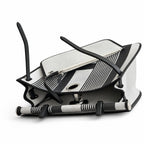 Saddle-Inspired Canvas Bag: Herbag 31cm Saddle-Inspired Canvas Body with Leather Handle and Shoulder Strap