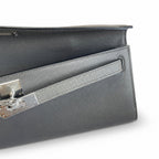 Sophisticated Evening Clutch: Kelly Cut 31 Clutch Epsom Leather Pewter Gray