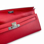 Kelly Cut 31 Clutch Epsom Leather Red — Versatile Flat Handbag