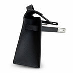 Kelly 22cm in Black Epsom Leather with Silver Buckle Handmade — Sophisticated Carry Design