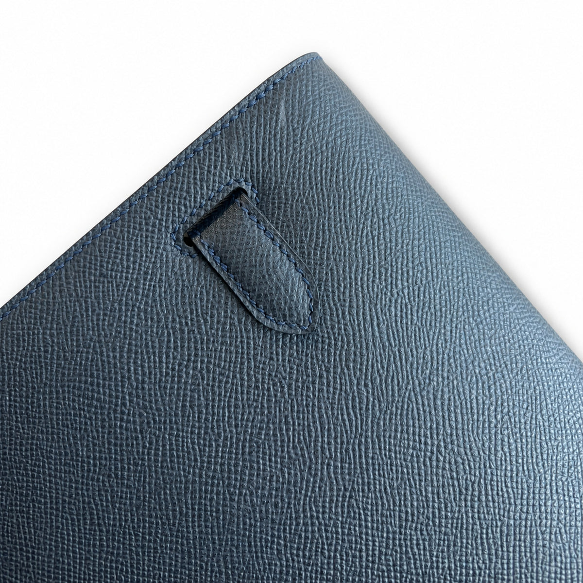 Kelly Depeches 25cm Epsom Leather with Shoulder Strap — Distinctive Clutch Silhouette