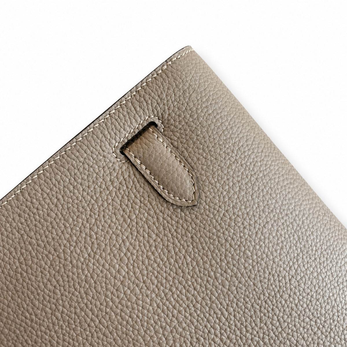Streamlined Clutch Bag: Kelly Depeches 25cm Togo Leather with Shoulder Strap