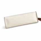 Herbag 31cm Saddle-Inspired Canvas Body with Leather Handle and Shoulder Strap — Canvas Body and Leather Trim Design
