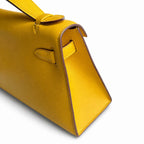 Kelly 22cm Swift Leather with Silver Buckle Handmade — Versatile Structured Bag