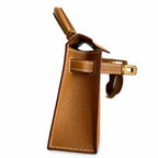 Mini Kelly II 19cm Epsom Leather, Golden Brown, Gold Buckle — Versatile Mini Carry Design