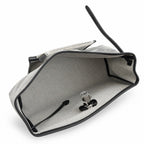 Herbag 31cm Saddle-Inspired Canvas Body with Leather Handle and Shoulder Strap — Saddle-Influenced Canvas Hand-Carry Style