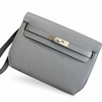 Kelly Depeches 25cm Epsom Leather with Shoulder Strap — Slim Hand-Carry Design