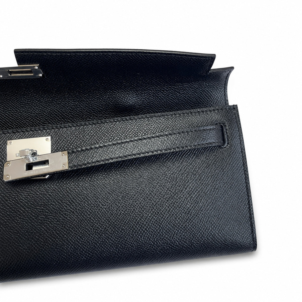 Kelly Cut 31 handbag Epsom Leather Black — Sophisticated Evening Clutch