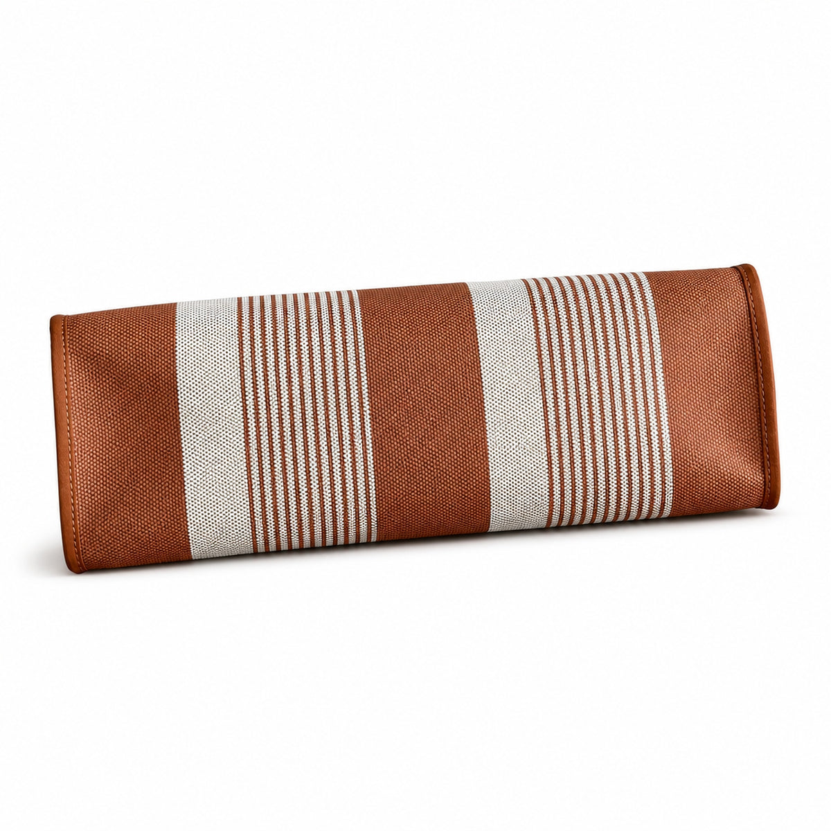 Leather-Handled Canvas Shoulder Bag: Herbag 31cm Saddle-Inspired Canvas Body with Leather Handle and Shoulder Strap