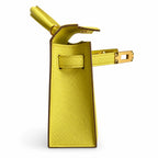handmade Mini Kelly II 19cm imported Epsom Leather lemon yellow Gold Buckle — Elegant Compact Carry Style