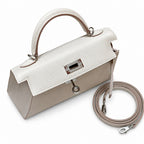 Mini Kelly II 5.5cm Epsom Leather with Silver Buckle — Versatile Mini Carry Design
