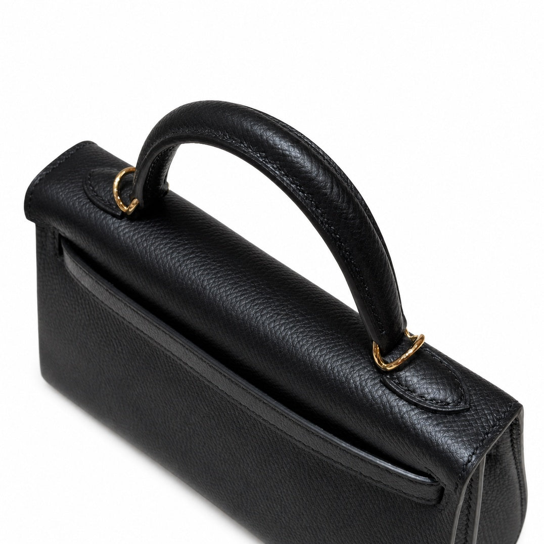 Mini Kelly II 5.5cm Epsom Leather with Gold Buckle — Distinctive Petite Bag