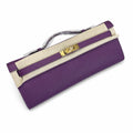 Kelly Cut 31 Clutch Epsom Leather Anemone — Polished Compact Clutch