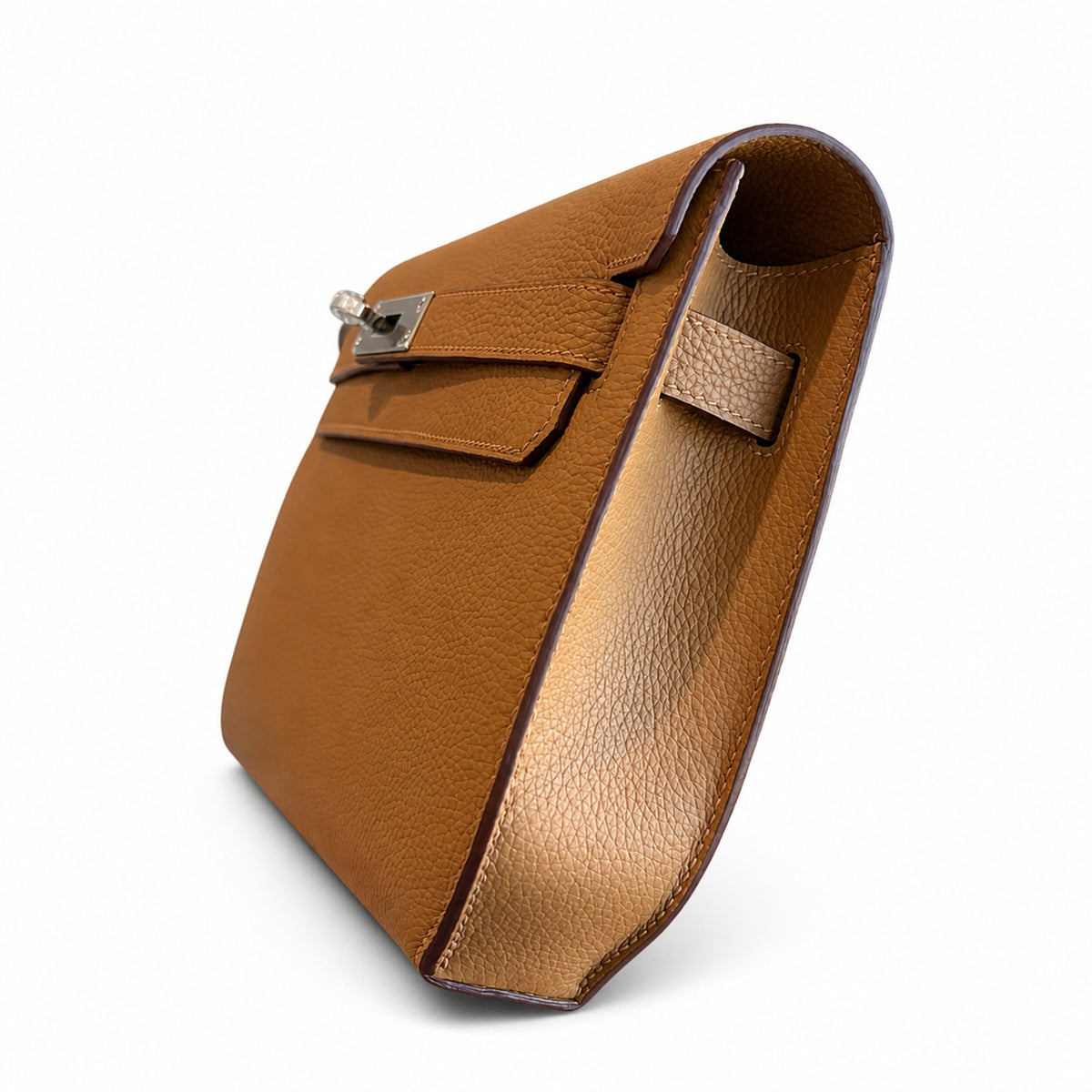Kelly Depeches 25cm Togo Leather with Shoulder Strap — Streamlined Clutch Bag