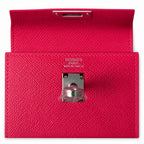 Kelly 25 5J Pink Epsom Silver Buckle handmade — Timeless Top-Handle Design