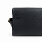 Kelly Messenger messenger bag for men and women, Black Gold Buckle, imported leather, all-steel hand-waxed thread, the highest cost-effectiveness — Sophisticated Carry Design