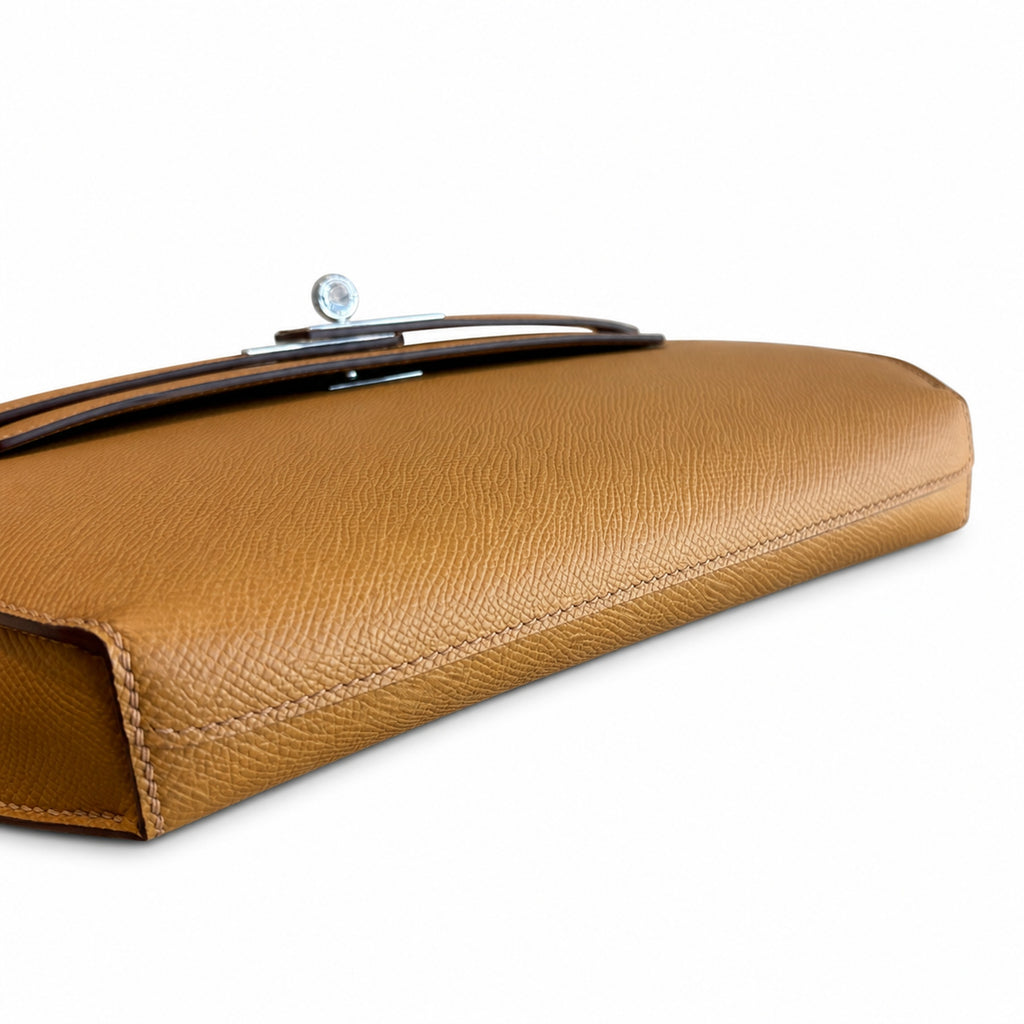 Kelly Depeches 25cm Epsom Leather with Shoulder Strap — Streamlined Clutch Bag