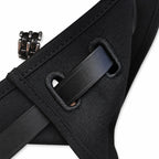 Refined Saddle-Inspired Carry Design: Herbag 31cm Saddle-Inspired Canvas Body with Leather Handle and Shoulder Strap